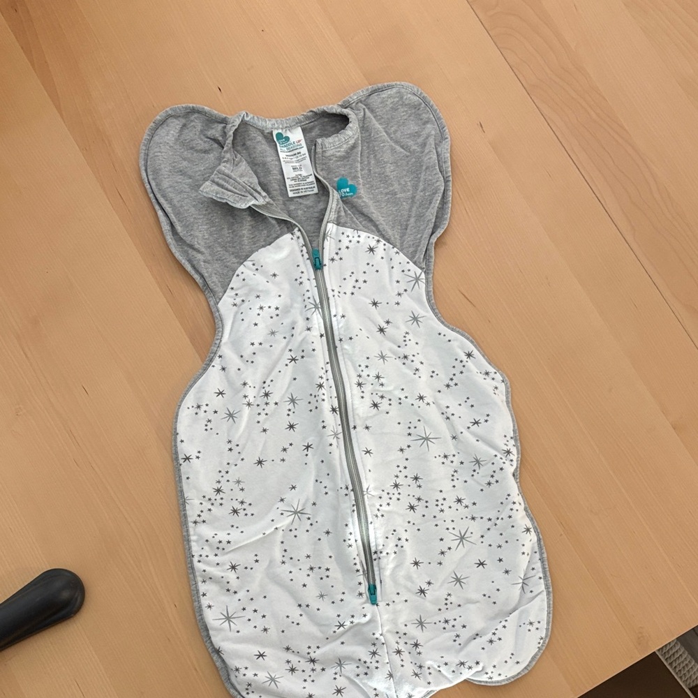 Love to Dream Gray and White Sleep Sack